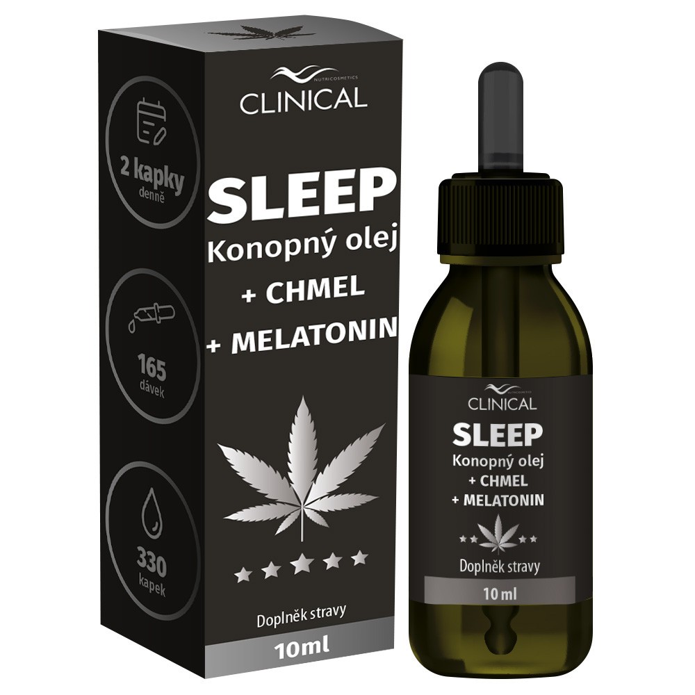 NOVINKA SLEEP Konopný olej + chmel + melatonin 10 ml