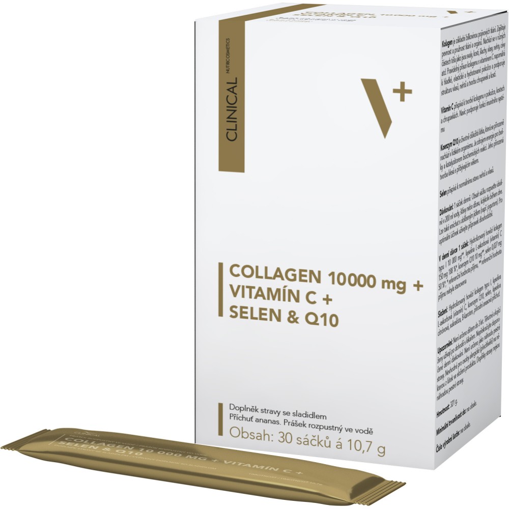 COLLAGEN 10000 mg + VITAMÍN C + SELEN & Q10  30 sáčků